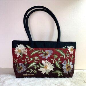 Somali Hay NEW Handmade Beaded Silk Bag Floral Embroidered